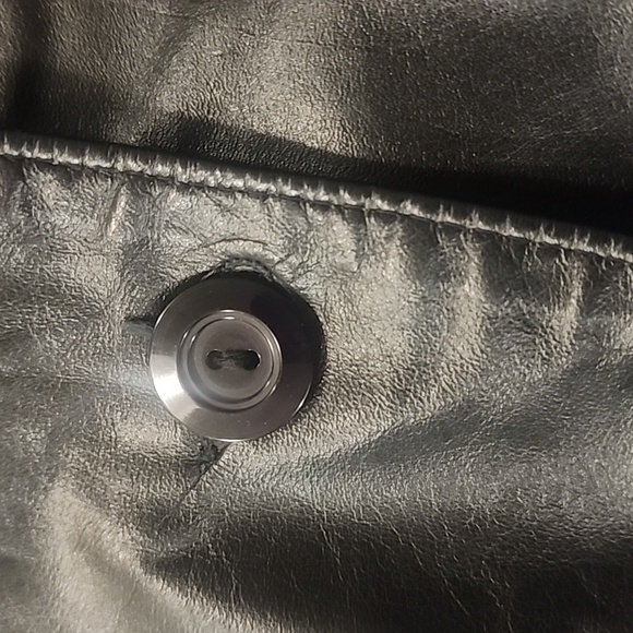 VINTANGE LEATHER & FUR MAXI COAT - Picture 5 of 11